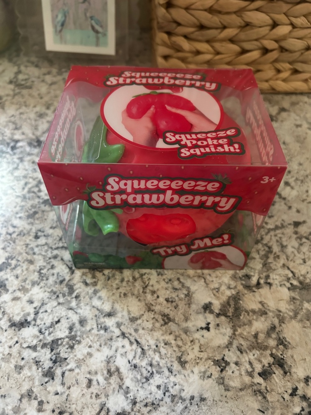 Squeeze Strawberry Squishy Fidget Toy